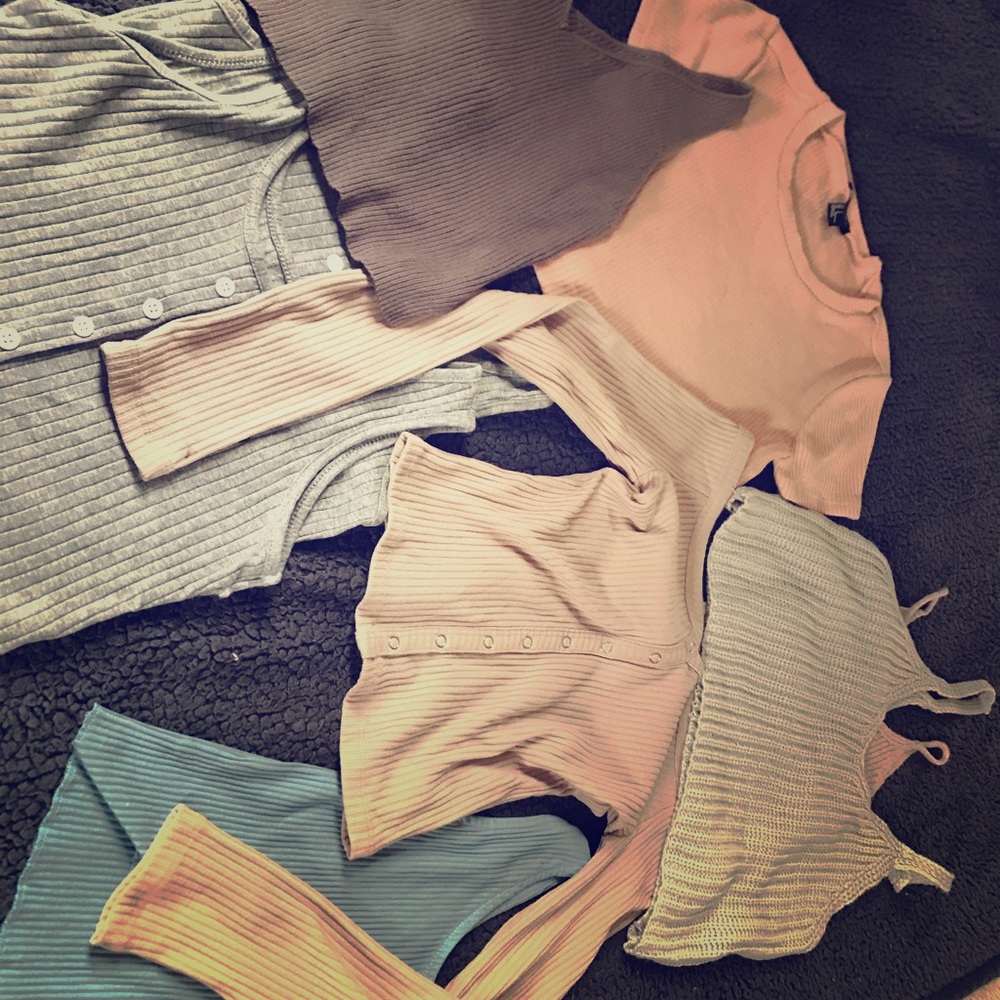 Young Women’s tanks and long sleeve